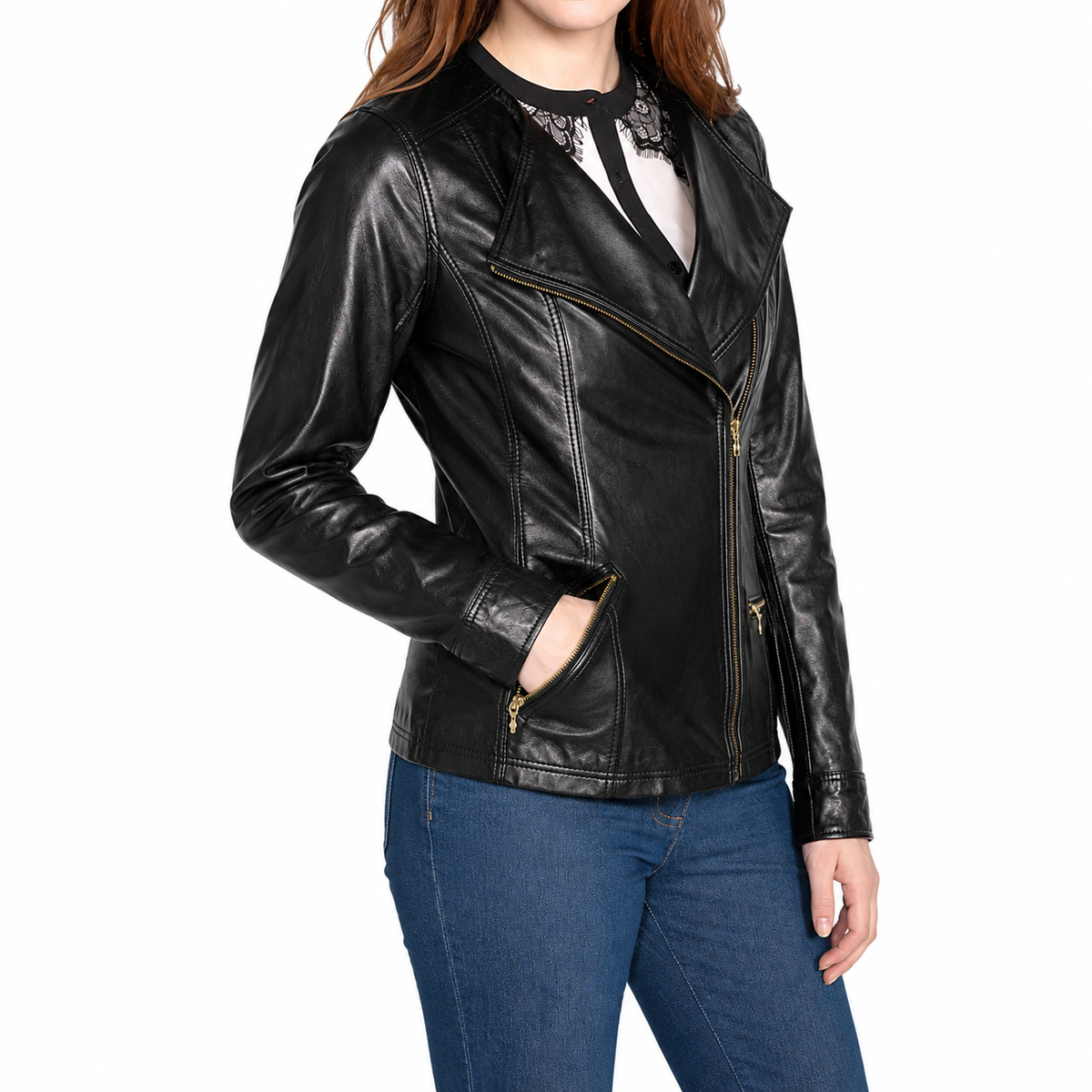 Women’s Soft Leather Motorcycle Jacket