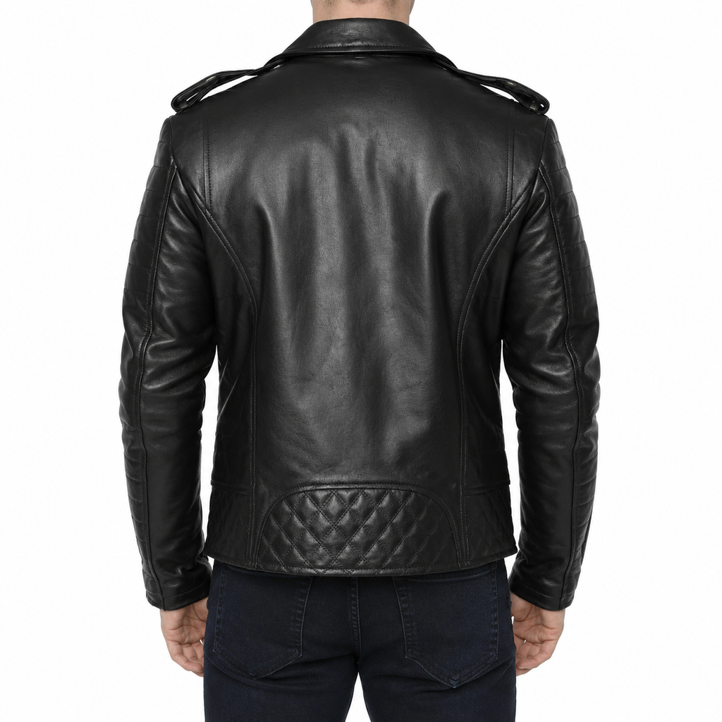 Men’s Motorcycle Fashion Leather Jacket