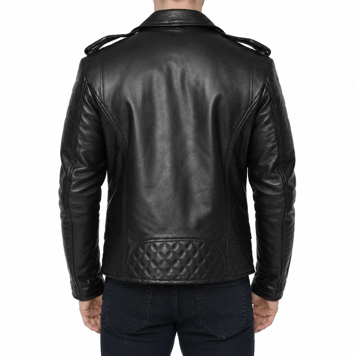 Men’s Motorcycle Fashion Leather Jacket