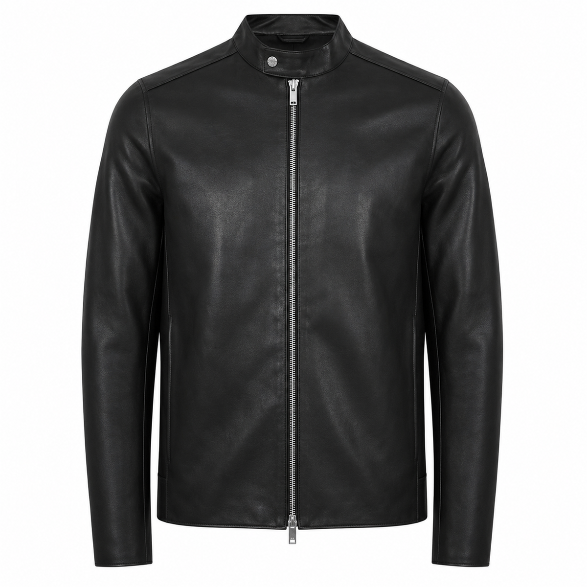 Men’s Leather Café Racer Jacket