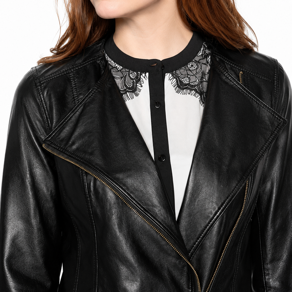 Women’s Soft Leather Motorcycle Jacket