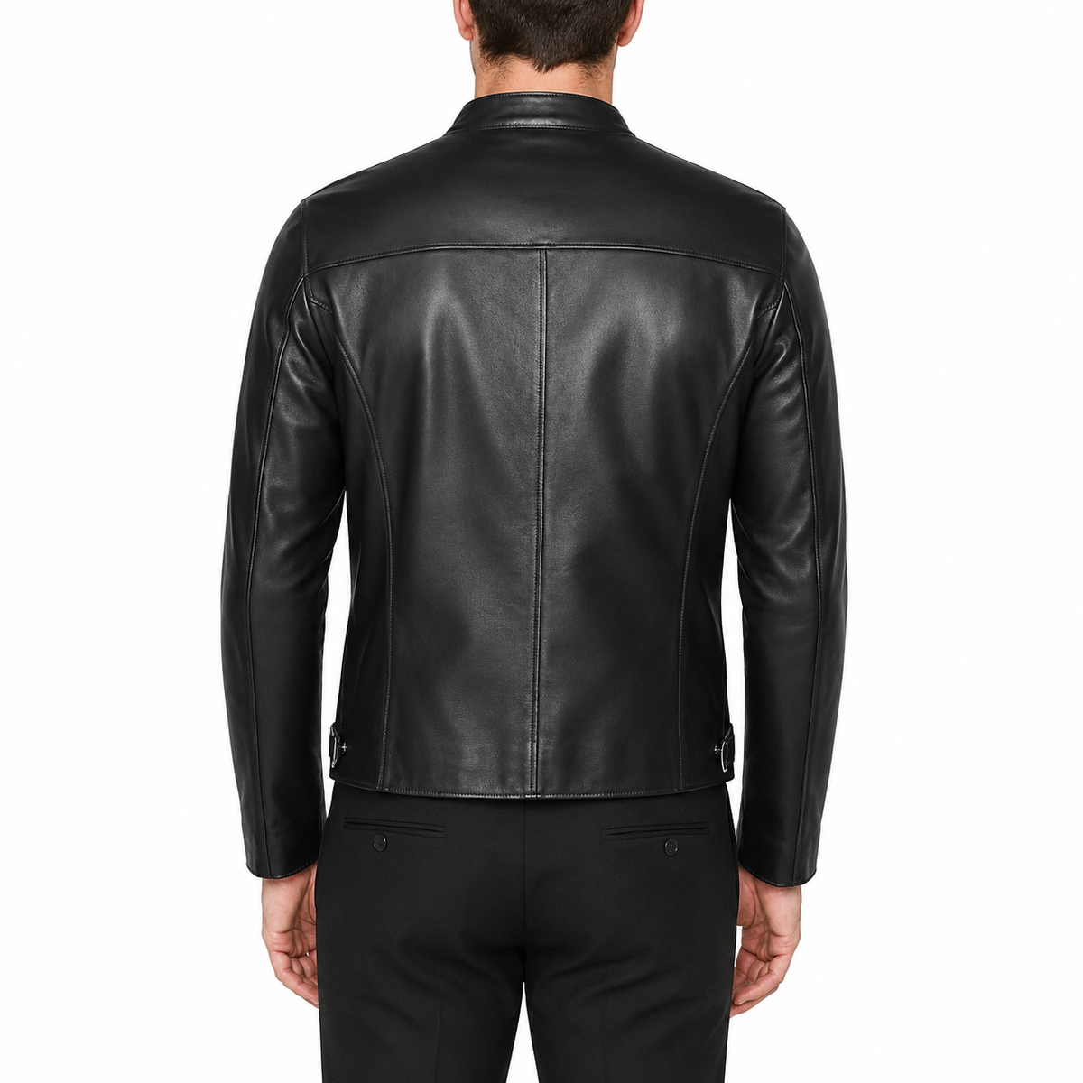 Men’s Leather Café Racer Jacket