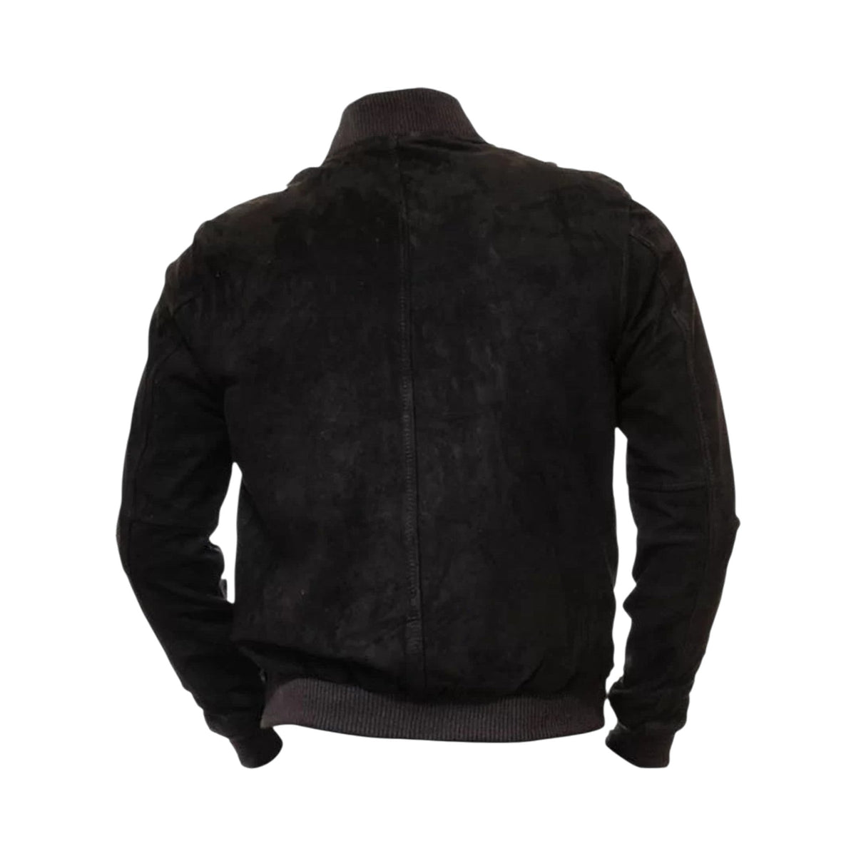 Men’s Tan Suede Leather Bomber Jacket