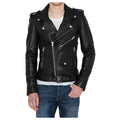 Men’s Classic Biker Leather Jacket
