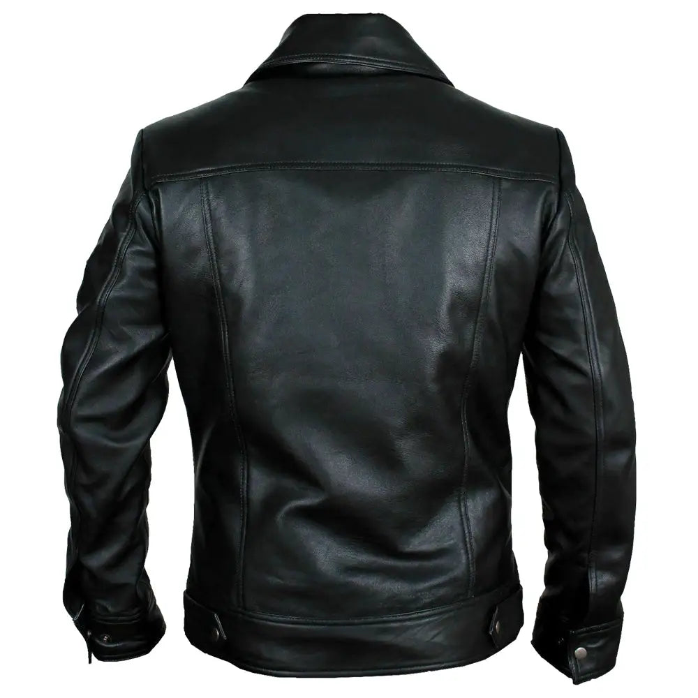 Men’s Buster Slim-Fit Leather Jacket