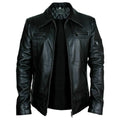 Men’s Buster Slim-Fit Leather Jacket