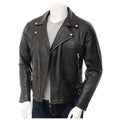Men’s Leather Moto Biker Jacket