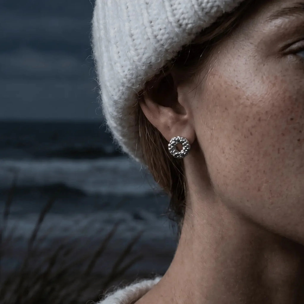 Mini Ocean Inspired Barnacle Hoops
