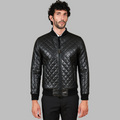 Men’s Black Slim Fit Leather Jacket