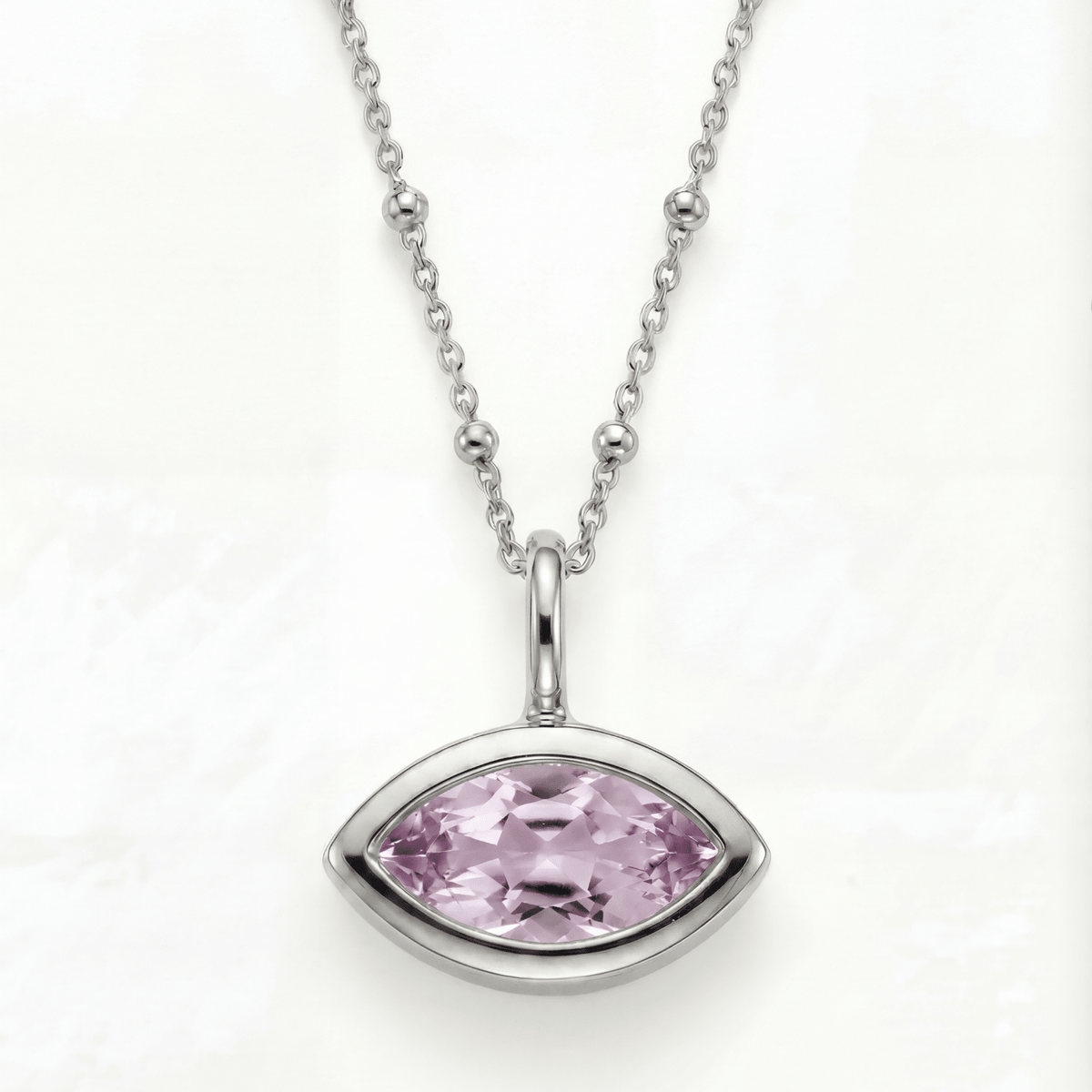 Siren’s Teardrop Amethyst Necklace - Gold or Silver