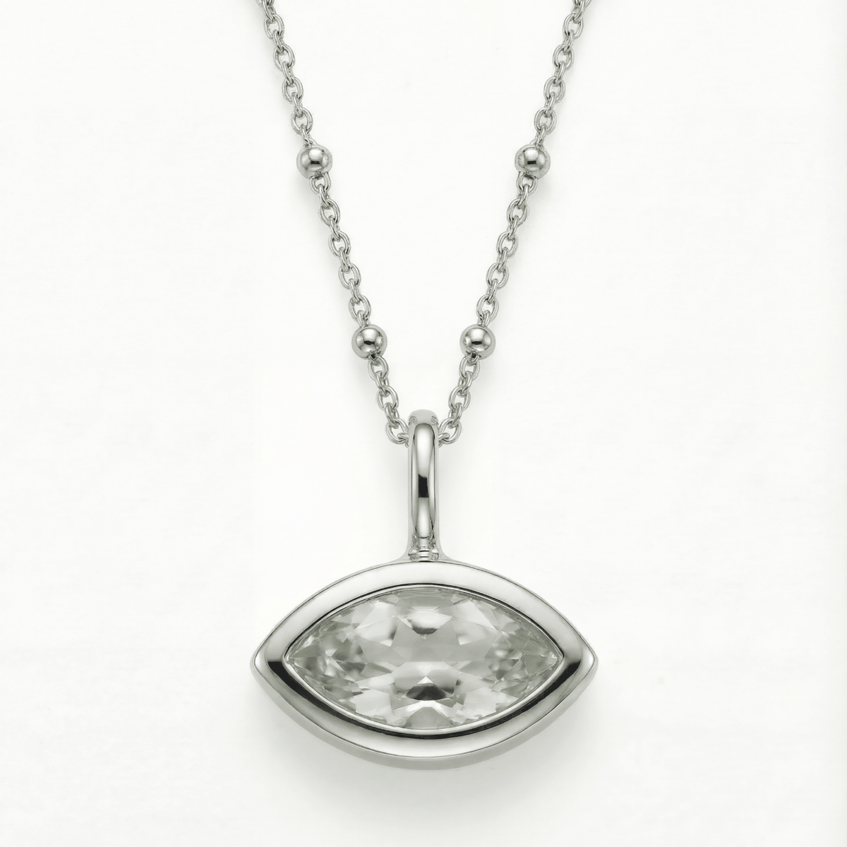 Siren’s Teardrop Green Quartz Necklace - Gold or Silver