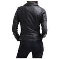 Women’s Slim-Fit Black Leather Jacket